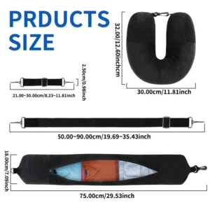 Travel Neck Pillow with Storage