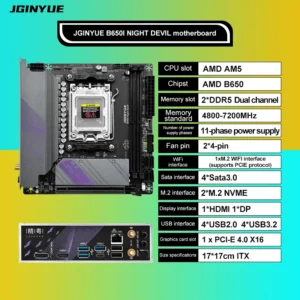 JGINYUE B650i AM5 Motherboard