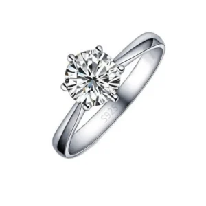 Sterling Silver Crystal Ring