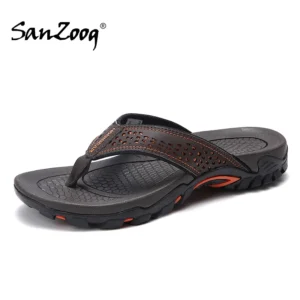 Summer PU Leather Flip Flops