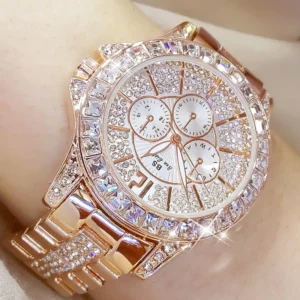 Luxury Rose Gold Diamond Watch