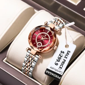 Luxury Diamond Womens Quartz Watch