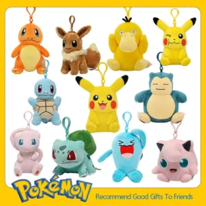Kawaii Pokemon Plush Backpack Keyring