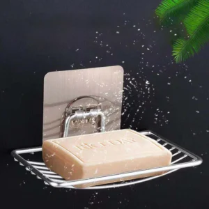 Punch-Free Stainless Steel Soap Rack