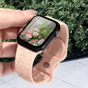 Engraved Silicone Band for Apple Watch