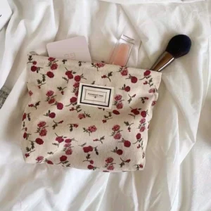 Checkered Makeup Bag