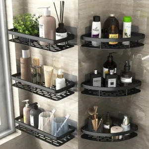 No-Drill Corner Towel Rack