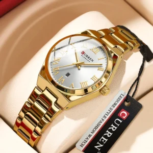 CURREN Gold Stainless Womens Watch