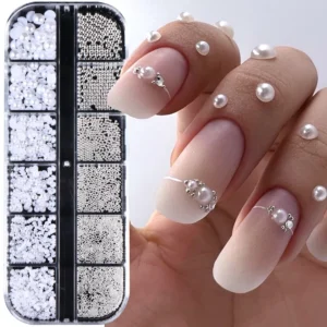 White Pearl Nail Charms