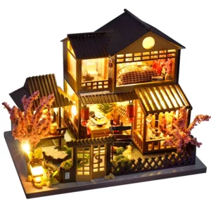 Mini Wooden Dollhouse Kit