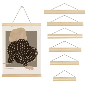 Magnetic Wooden Picture Hanger