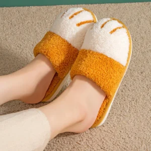 Cute Cat Paw Fur Slippers