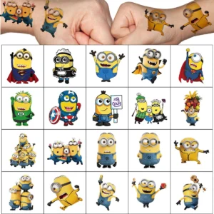 Minions Temporary Tattoo Stickers