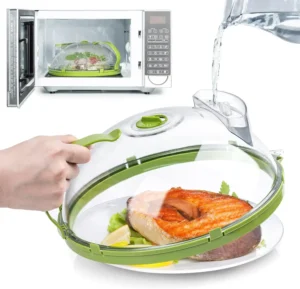 Microwave Splatter Cover with Steamer