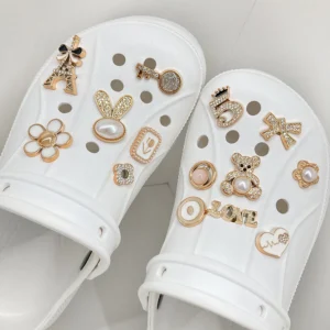 Rhinestone Pearl Shoe Charms Set