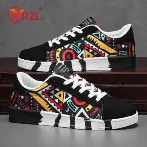 Geometric Graffiti Running Sneakers