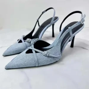Buckle Strap Pointed Toe Heels