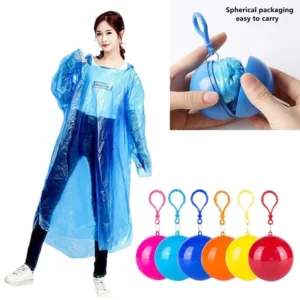 Portable Raincoat Keychain