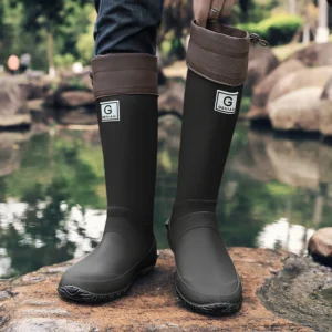 High-Top Waterproof Rain Boots
