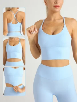 Cross Back Yoga Bra