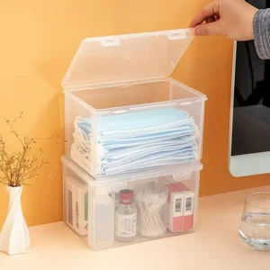Transparent Mask Storage Box