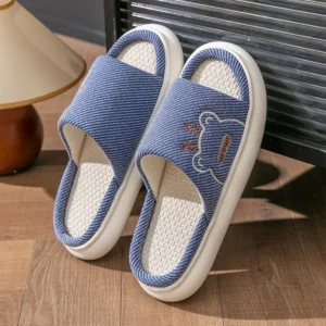 Cartoon Linen Slippers