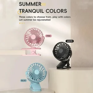 Rotating Rechargeable Clip Fan