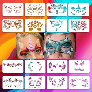 Reusable Face Painting Stencils