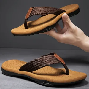 Pmoiste Mens Slip-On Flip Flops