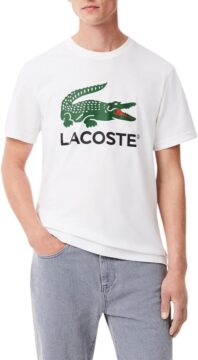 Lacoste Croc Graphic Tee 4X-Large White