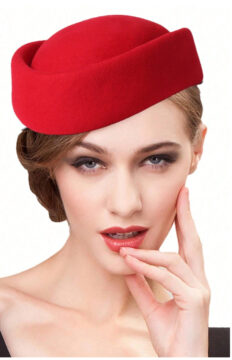 HIMESPORT Wool Felt Small Top Hats For Women Ladies Elegant Millinery Vintage Beret Wedding Bride Church Tea Party Dress Cocktail Pillbox 2025 Winter Cap Hat