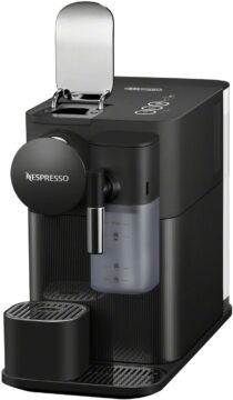Nespresso Lattissima One Original Espresso Machine with Milk Frother by De'Longhi, Shadow Black Machine with Latte Crema Shadow Black
