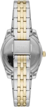 Fossil Women's Scarlette Mini Quartz Stainless Steel Three-Hand Watch 32MM Gold/Silver/Gold